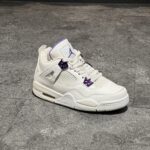 Air Jordan 4 White purple